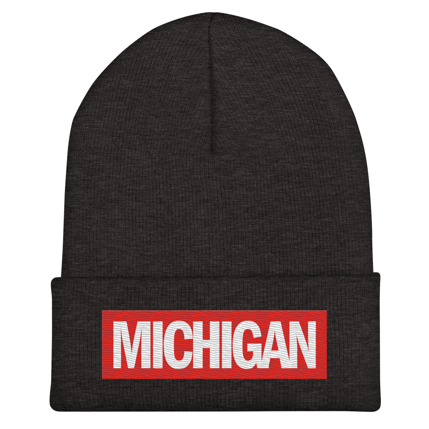 'Michigan' Cuffed Beanie | Superhero Factory Parody