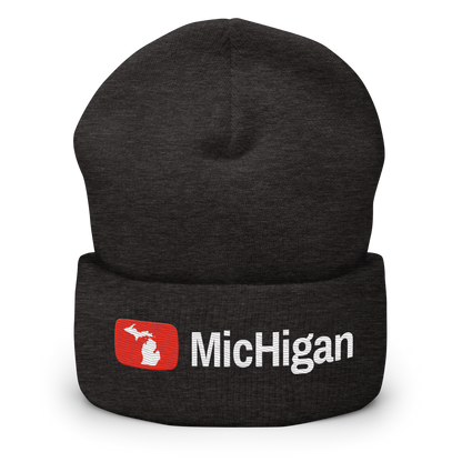 'Michigan' Cuffed Beanie | Video Sharing Parody