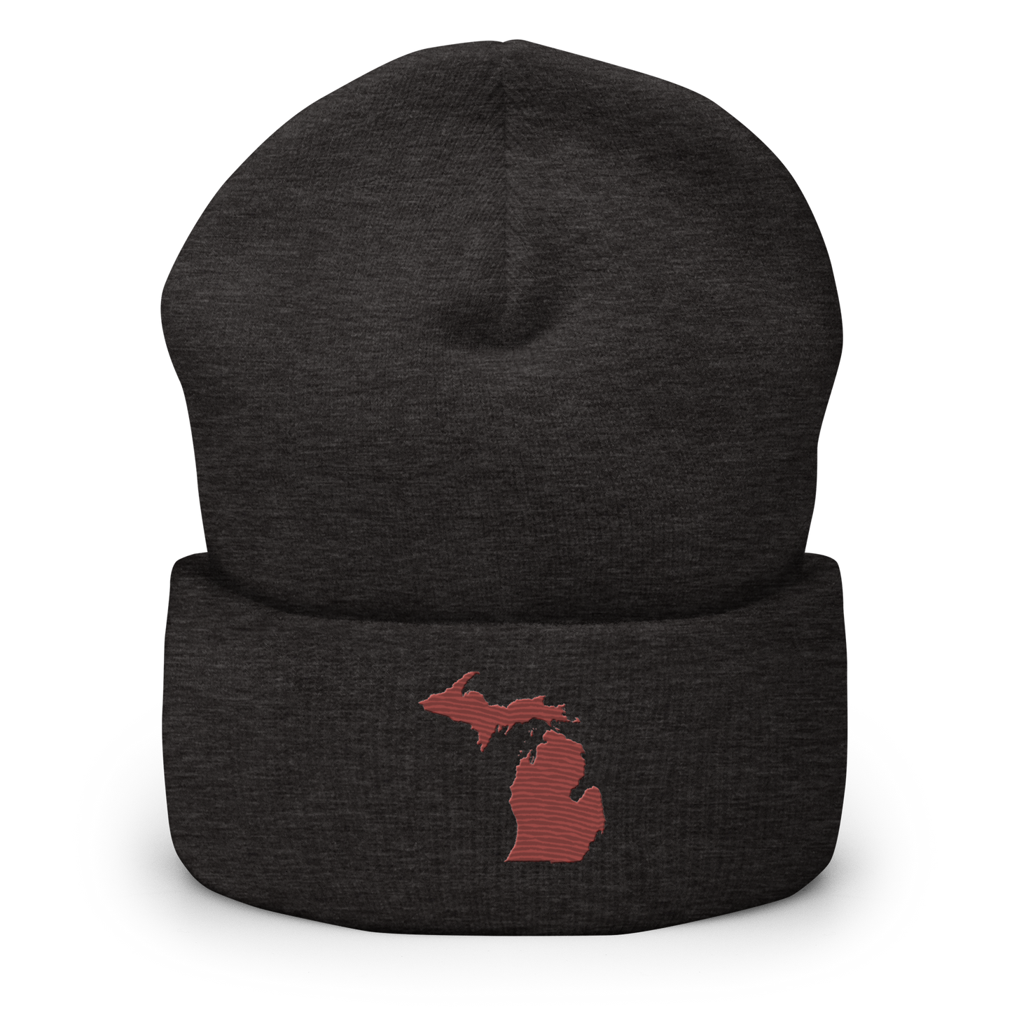 Michigan Cuffed Beanie | Ore Dock Red Outline