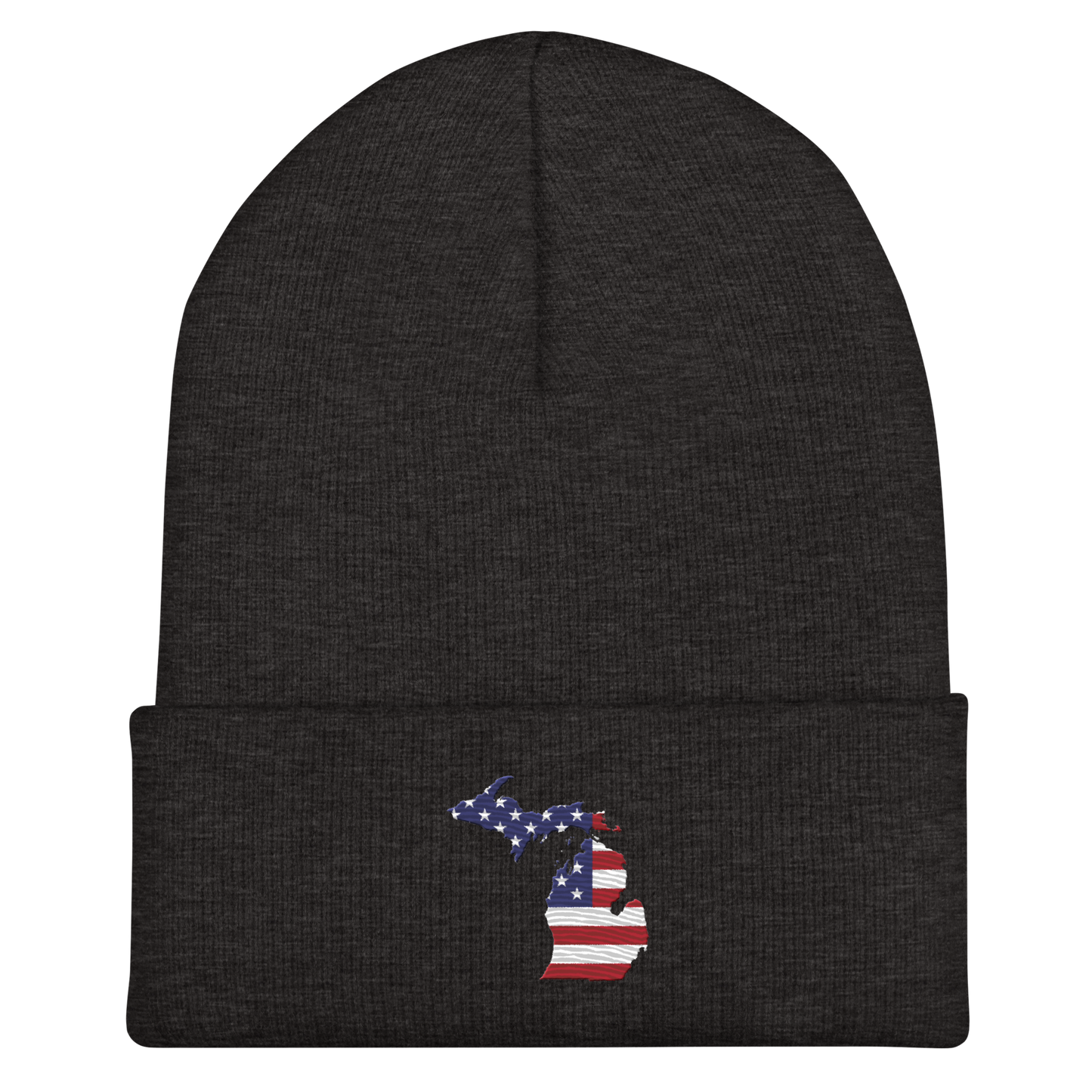 Michigan Cuffed Beanie | Patriotic Outline