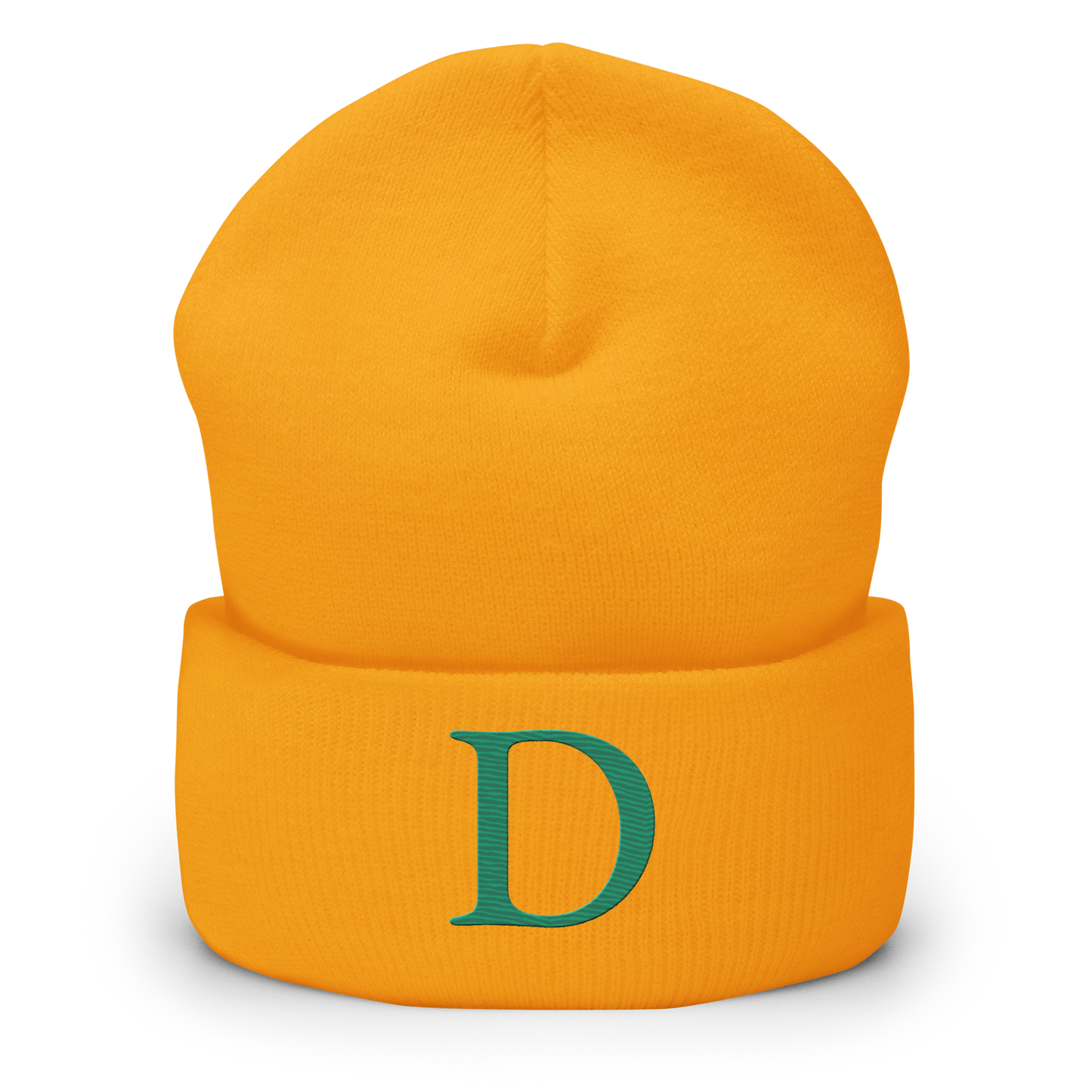 Detroit 'Old French D' Cuffed Beanie (Emerald Green)