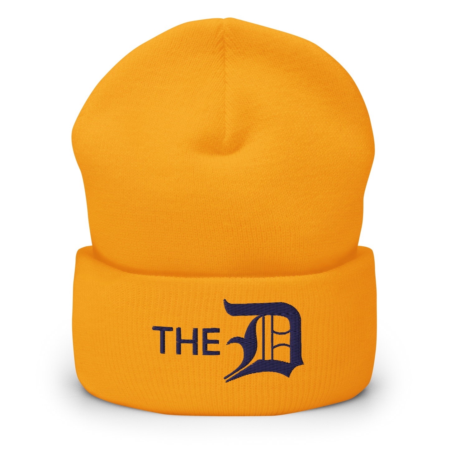 Detroit 'The D' Cuffed Beanie (Old English 'D') | Navy