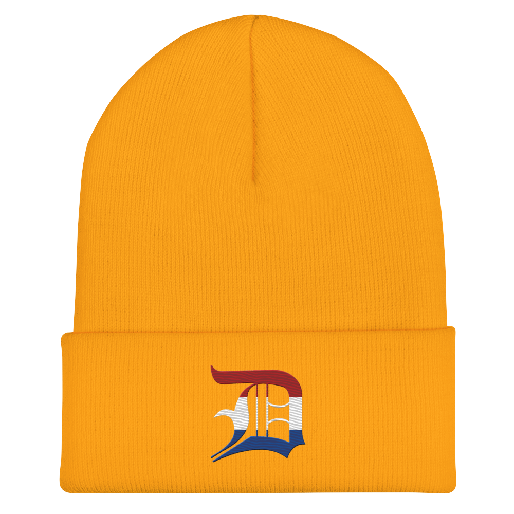 Detroit 'Old English D' Cuffed Beanie (Dutch Edition)