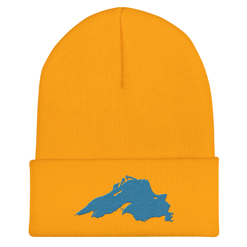 Lake Superior Cuffed Beanie | Traverse Blue