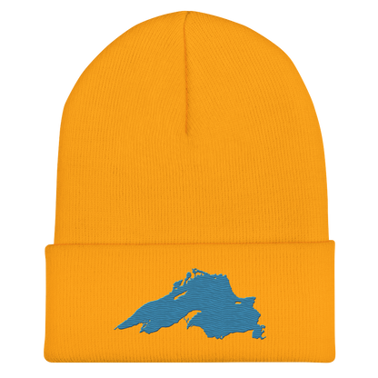 Lake Superior Cuffed Beanie | Traverse Blue