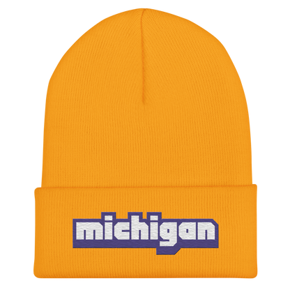 'Michigan' Cuffed Beanie | Livestreaming Parody