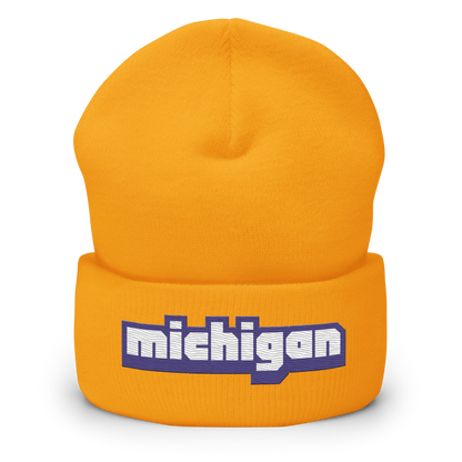 'Michigan' Cuffed Beanie | Livestreaming Parody