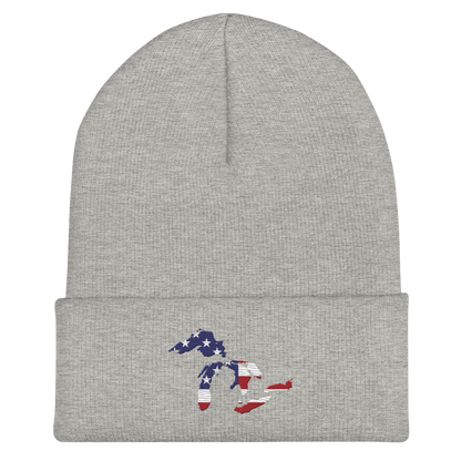 Great Lakes Cuffed Winter Beanie (Patriotic Edition)