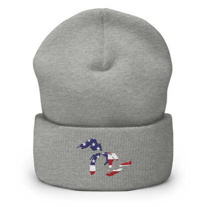 Great Lakes Cuffed Winter Beanie (Patriotic Edition)