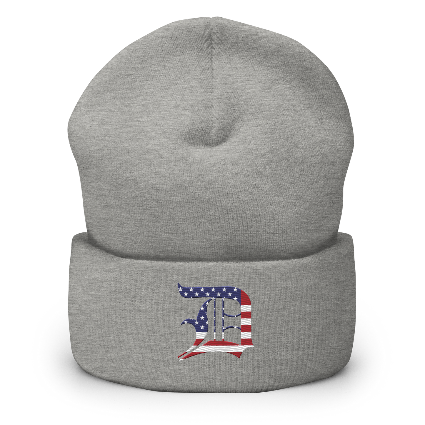 Detroit 'Old English D' Cuffed Beanie (Patriotic Edition)