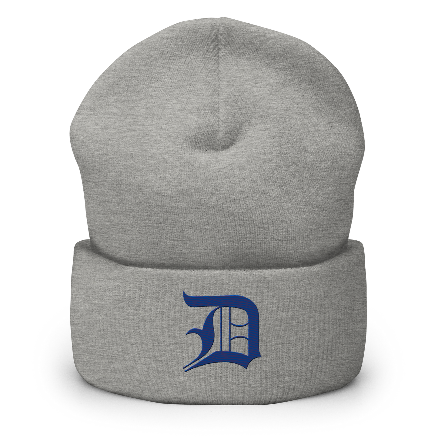 Detroit 'Old English D' Cuffed Beanie (Dearborn Blue)