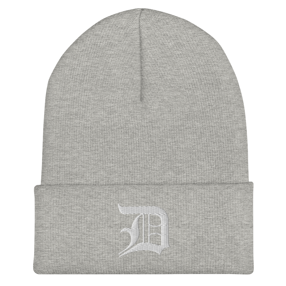 Detroit 'Old English D' Cuffed Beanie