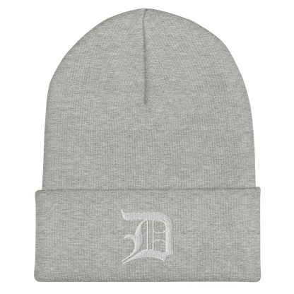 Detroit 'Old English D' Cuffed Beanie