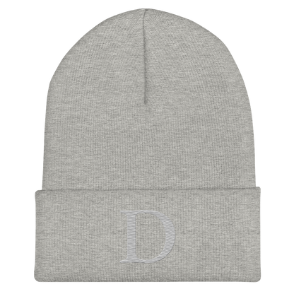 Detroit 'Old French D' Cuffed Beanie (Platinum)