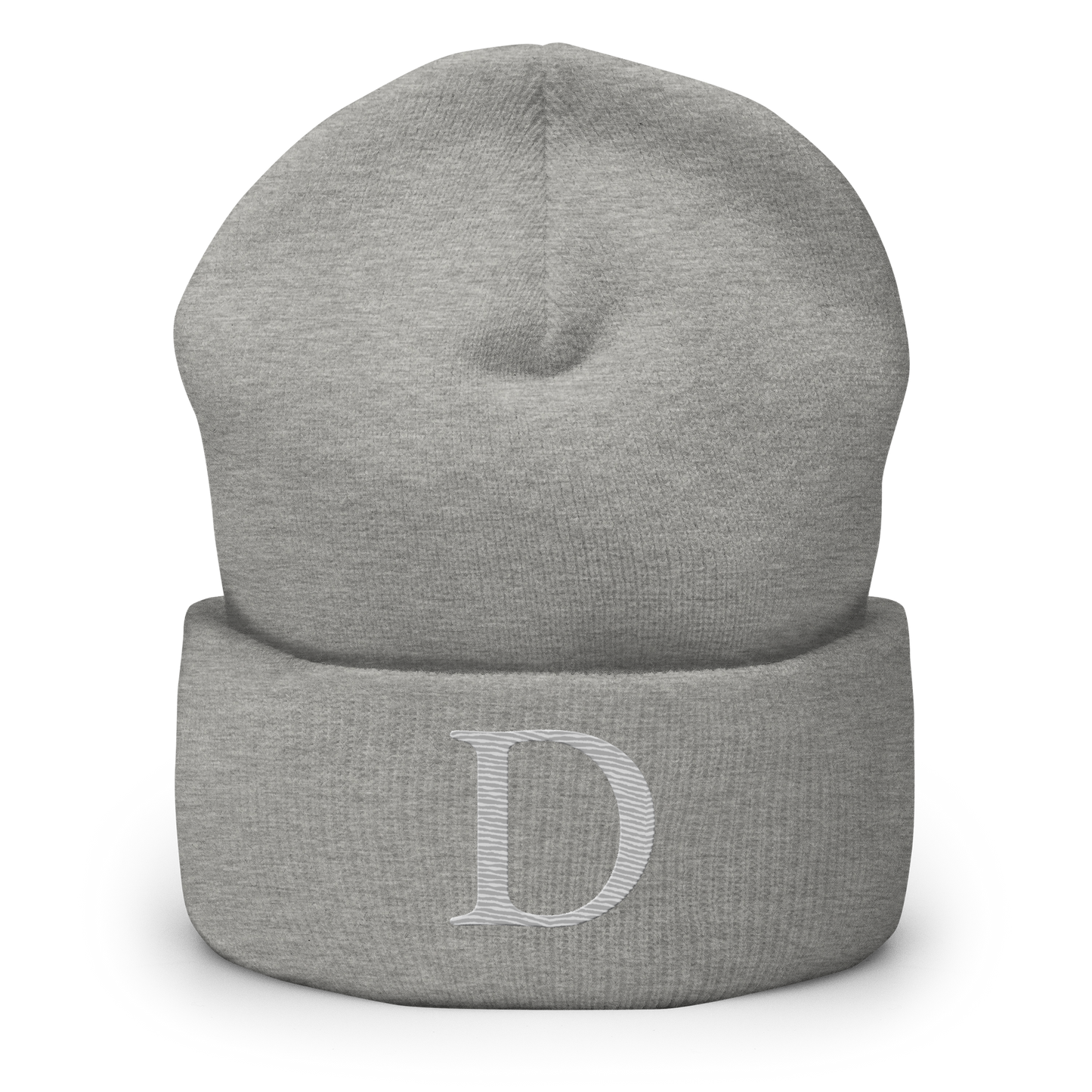 Detroit 'Old French D' Cuffed Beanie (Platinum)