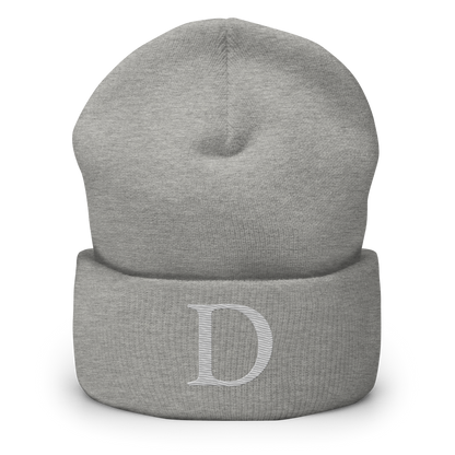 Detroit 'Old French D' Cuffed Beanie (Platinum)