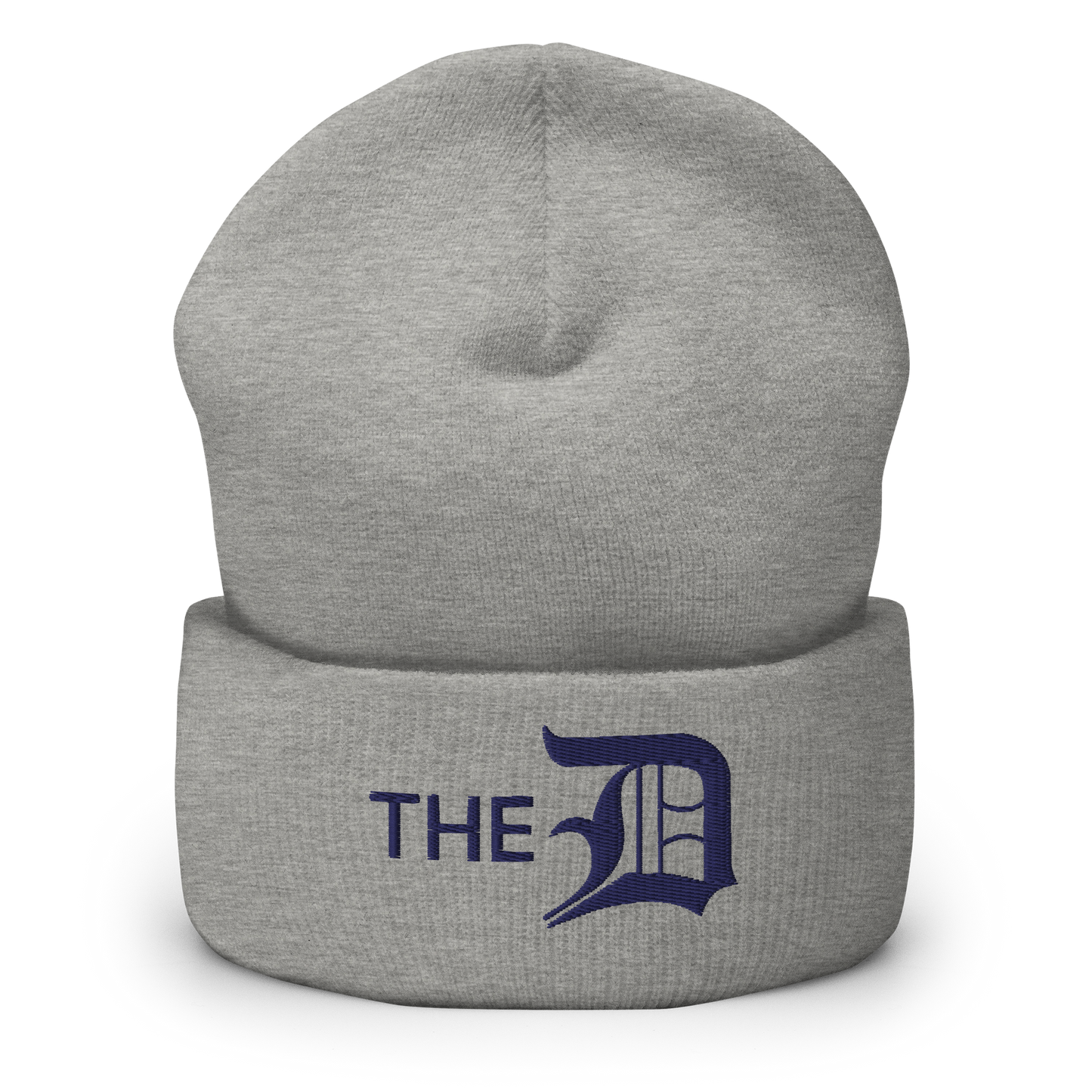 Detroit 'The D' Cuffed Beanie (Old English 'D') | Navy