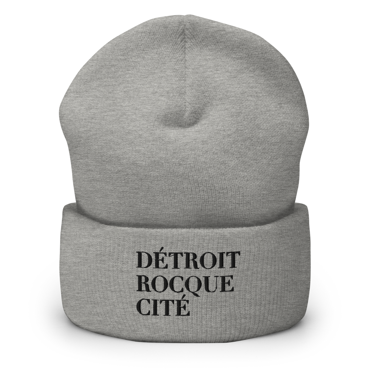 'Détroit Rocque Cité' Cuffed Beanie (Black)