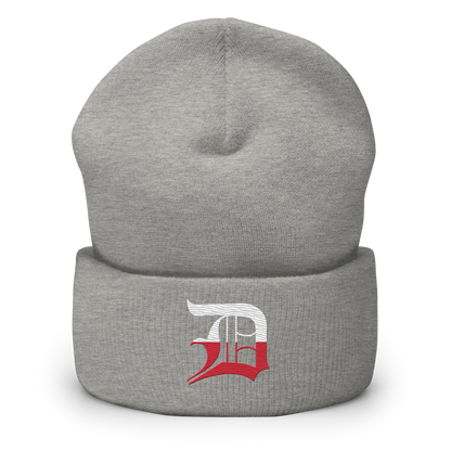 Detroit 'Old English D' Cuffed Beanie (Polish Edition)