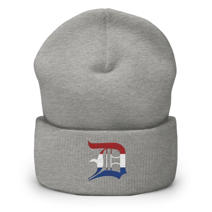 Detroit 'Old English D' Cuffed Beanie (Dutch Edition)