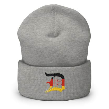 Detroit 'Old English D' Cuffed Beanie (German Edition)