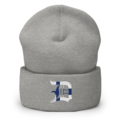 Detroit 'Old English D' Cuffed Beanie (Finland Edition)