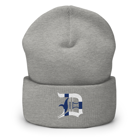 Detroit 'Old English D' Cuffed Beanie (Finland Edition)