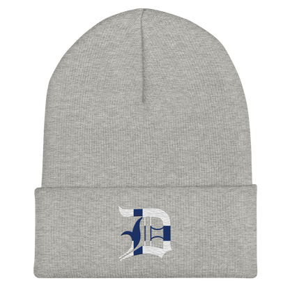 Detroit 'Old English D' Cuffed Beanie (Finland Edition)