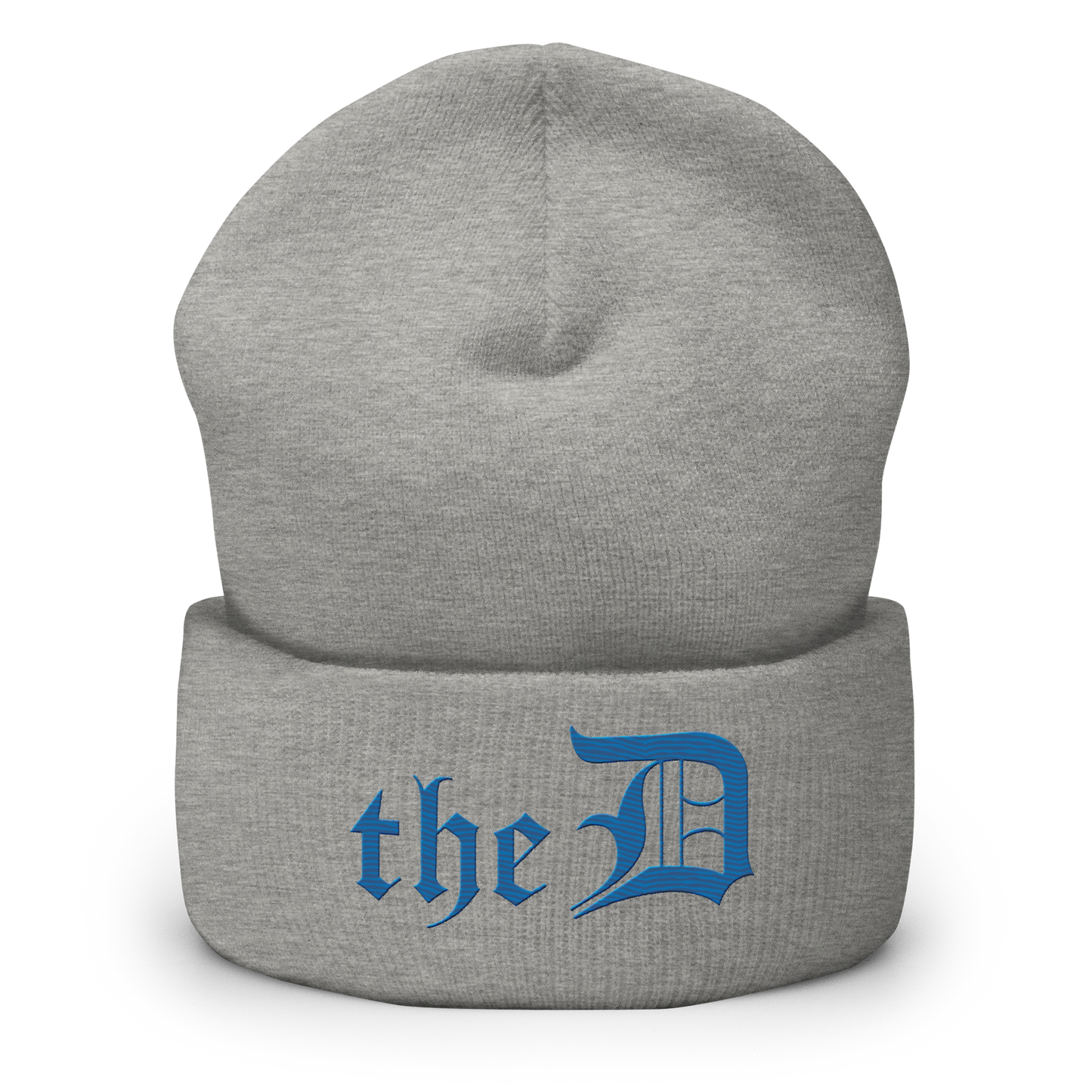 Detroit 'The D' Cuffed Beanie | Azure