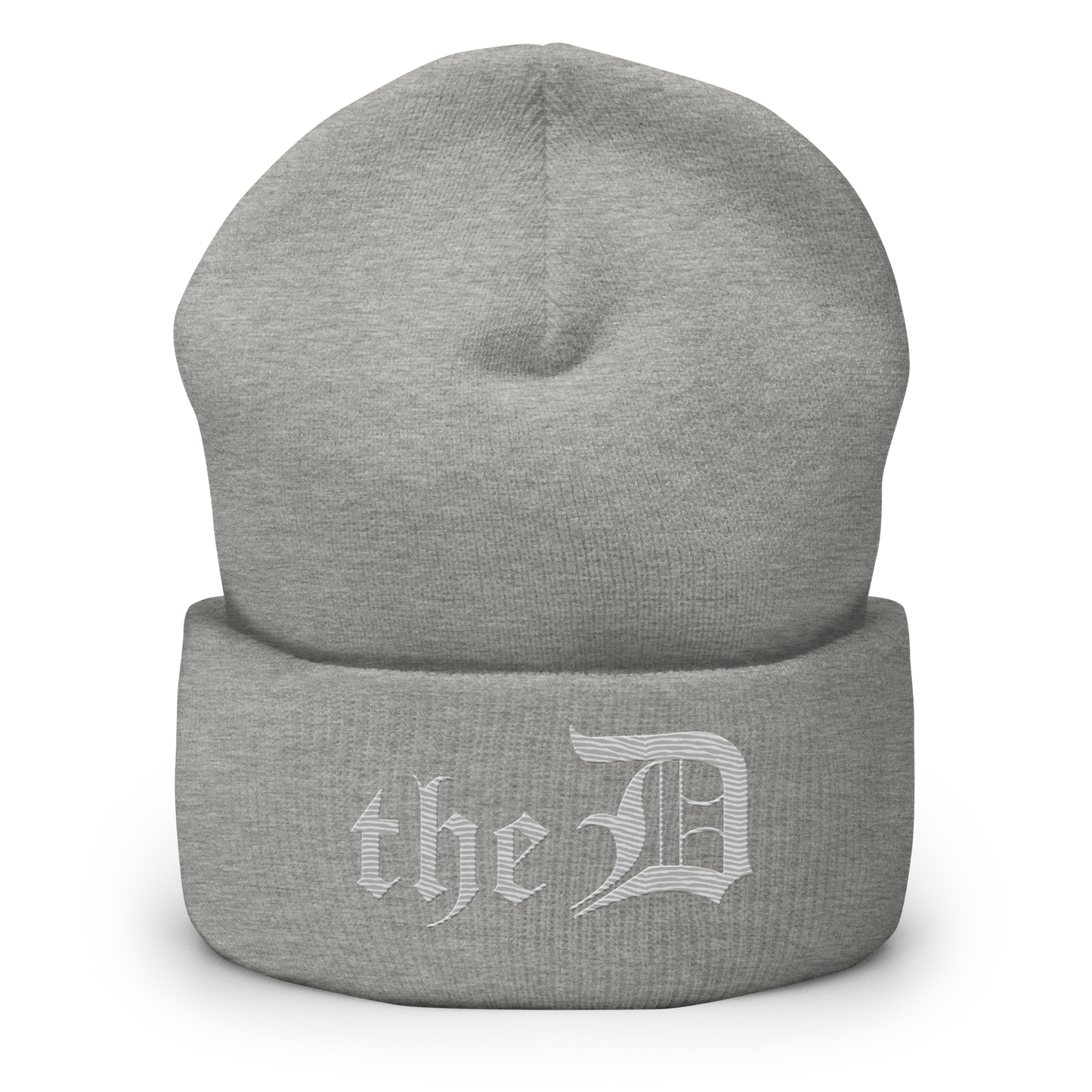 Detroit 'The D' Cuffed Beanie | Platinum