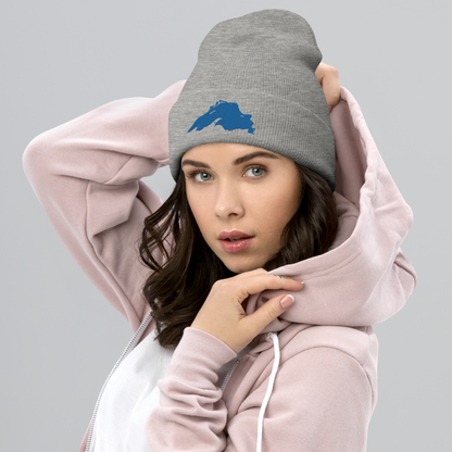 Lake Superior Cuffed Beanie | Azure