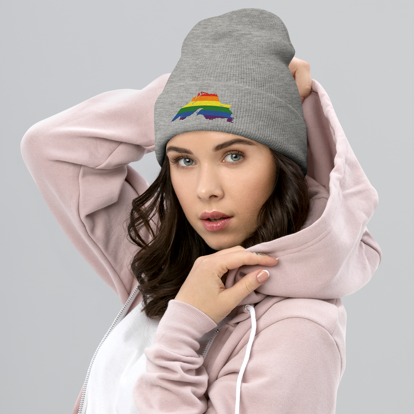 Lake Superior Cuffed Beanie | Rainbow Pride Edition