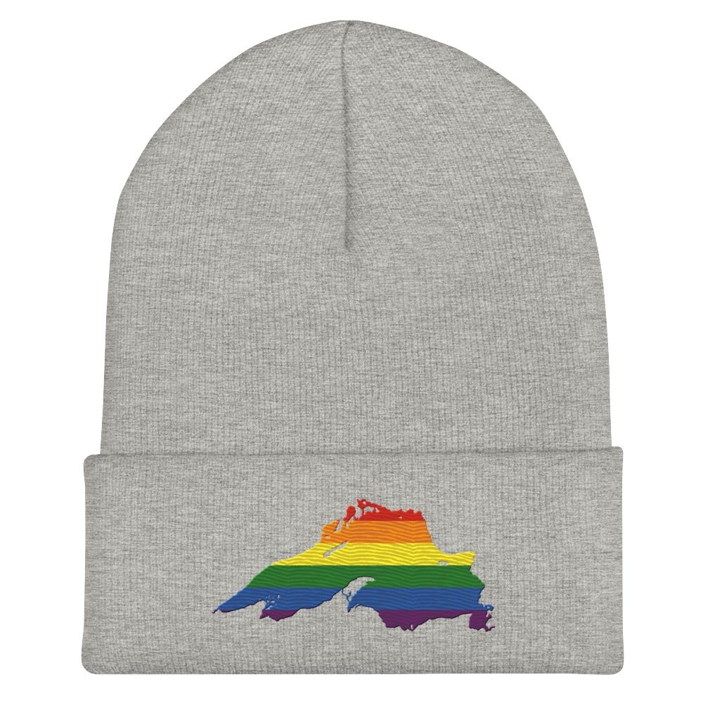 Lake Superior Cuffed Beanie | Rainbow Pride Edition