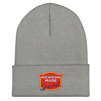 'Michigan Made' Cuffed Beanie | Potato Chip Parody