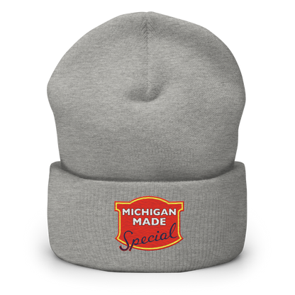 'Michigan Made' Cuffed Beanie | Potato Chip Parody