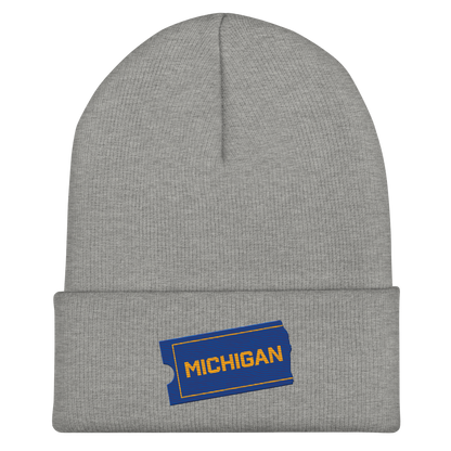 'Michigan' Cuffed Beanie | Video Rental Parody