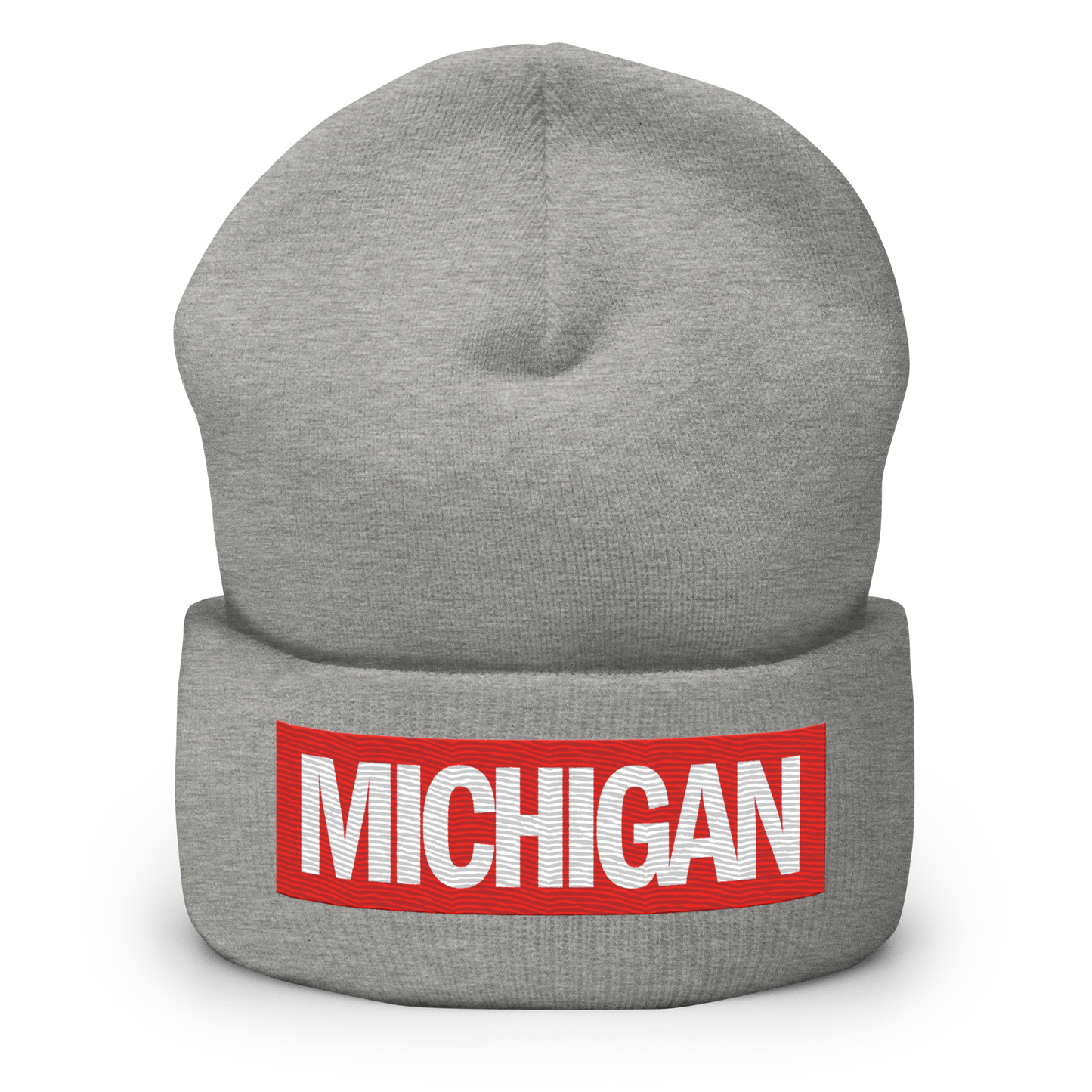 'Michigan' Cuffed Beanie | Superhero Factory Parody