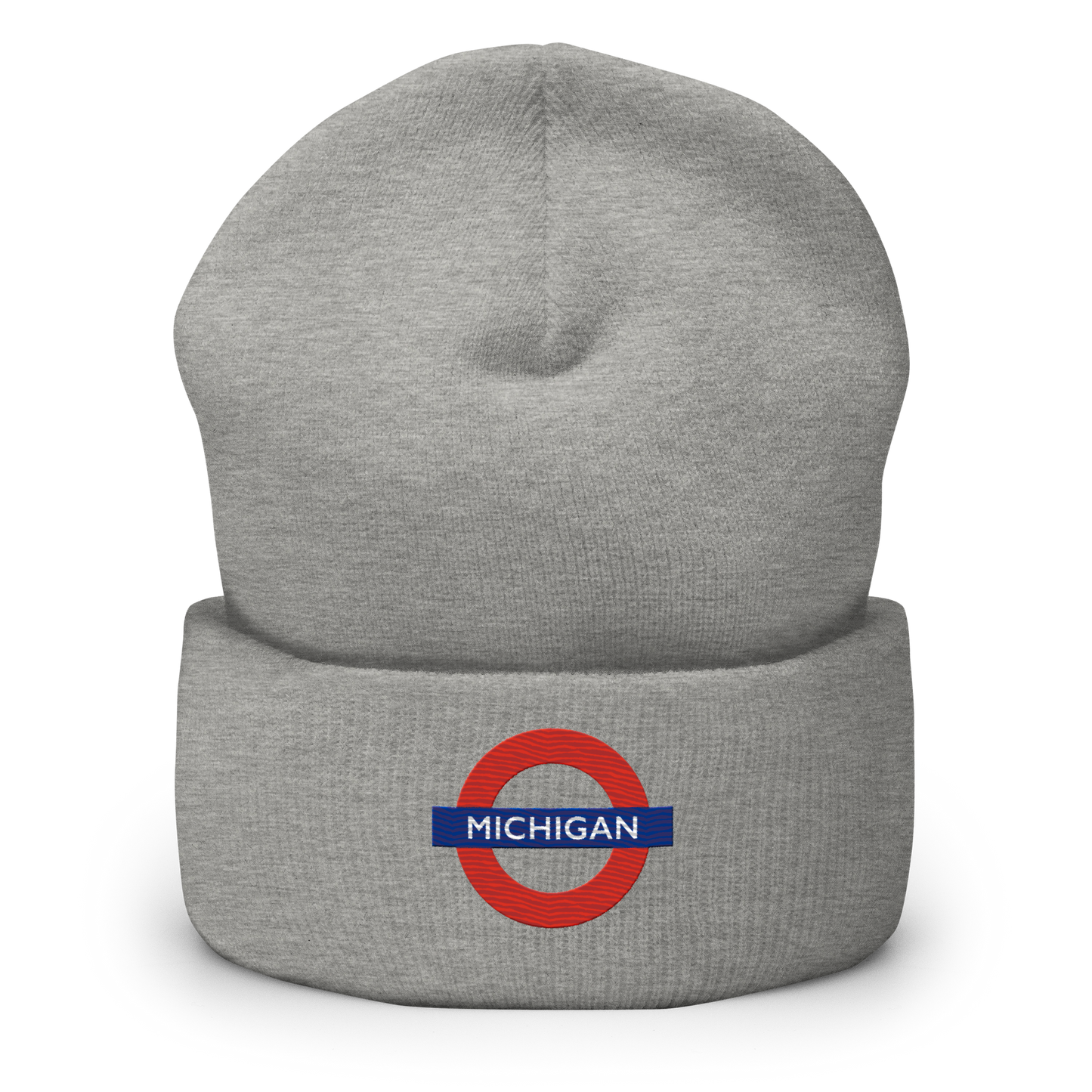 'Michigan' Cuffed Beanie | London Tube Parody