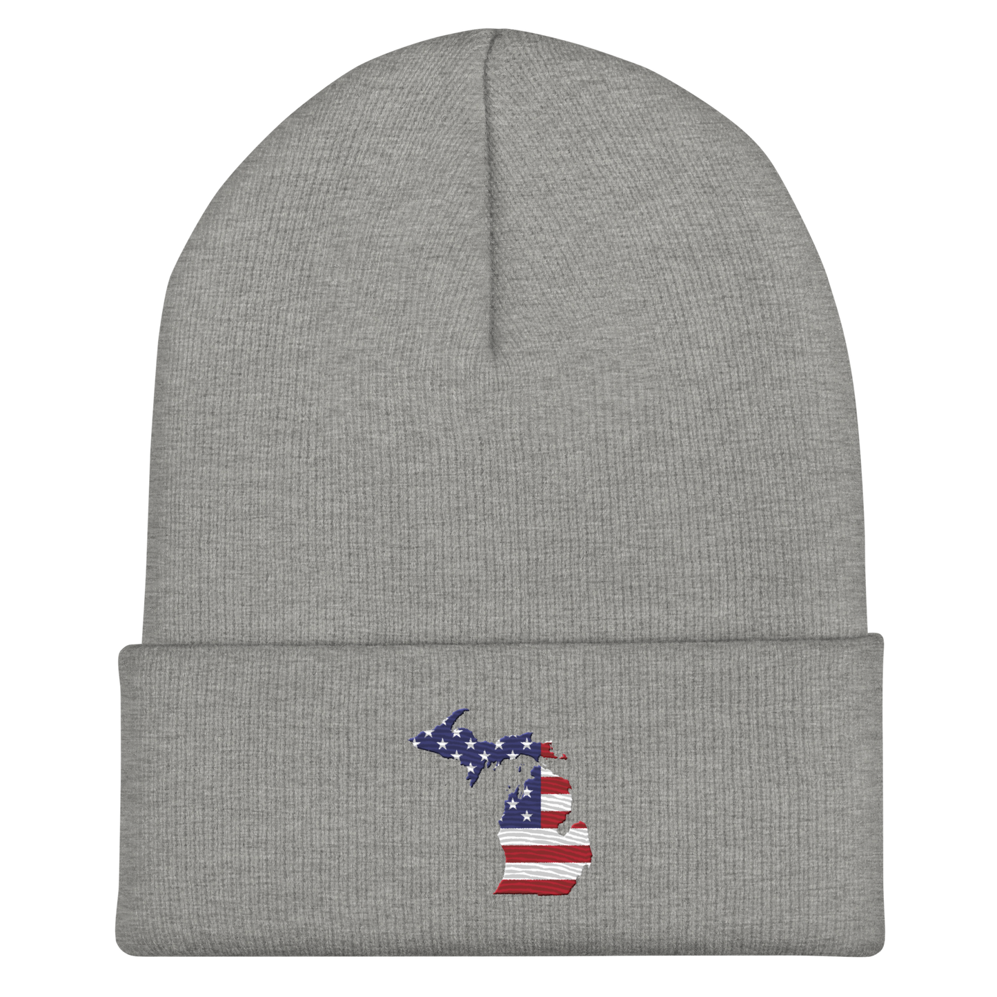 Michigan Cuffed Beanie | Patriotic Outline