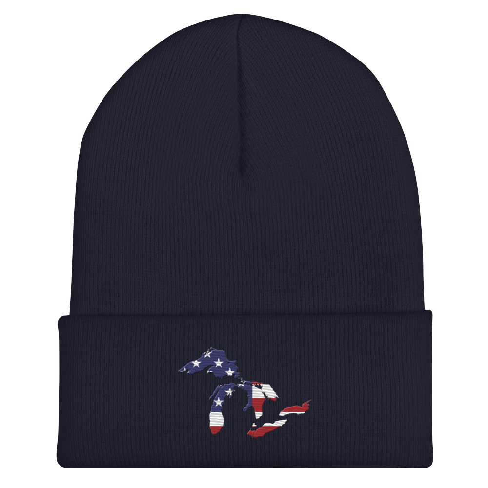 Great Lakes Cuffed Winter Beanie (Patriotic Edition)