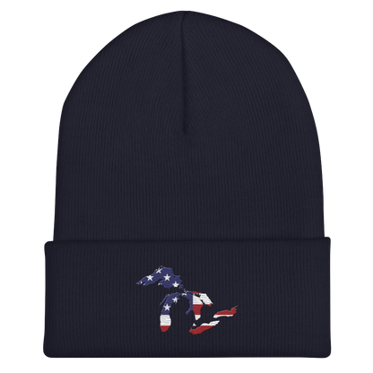 Great Lakes Cuffed Winter Beanie (Patriotic Edition)