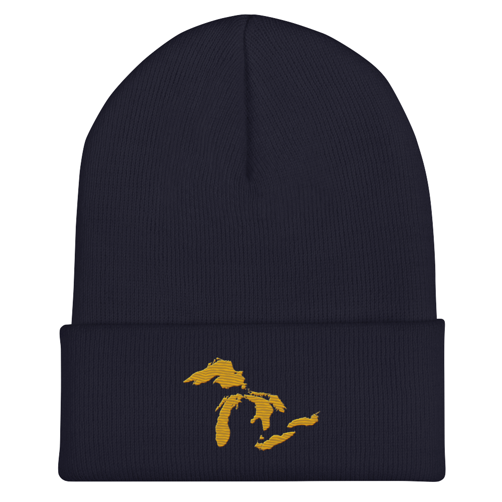 Great Lakes Cuffed Beanie (Gold)