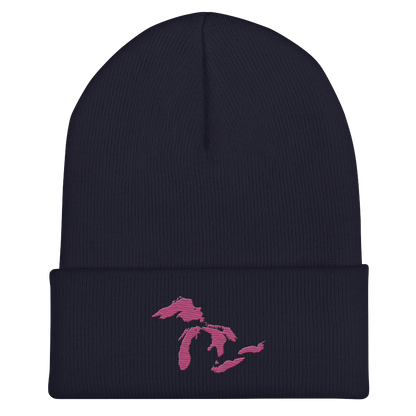 Great Lakes Cuffed Beanie (Apple Blossom Pink)