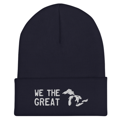 Great Lakes 'We the Great' Cuffed Beanie (White)