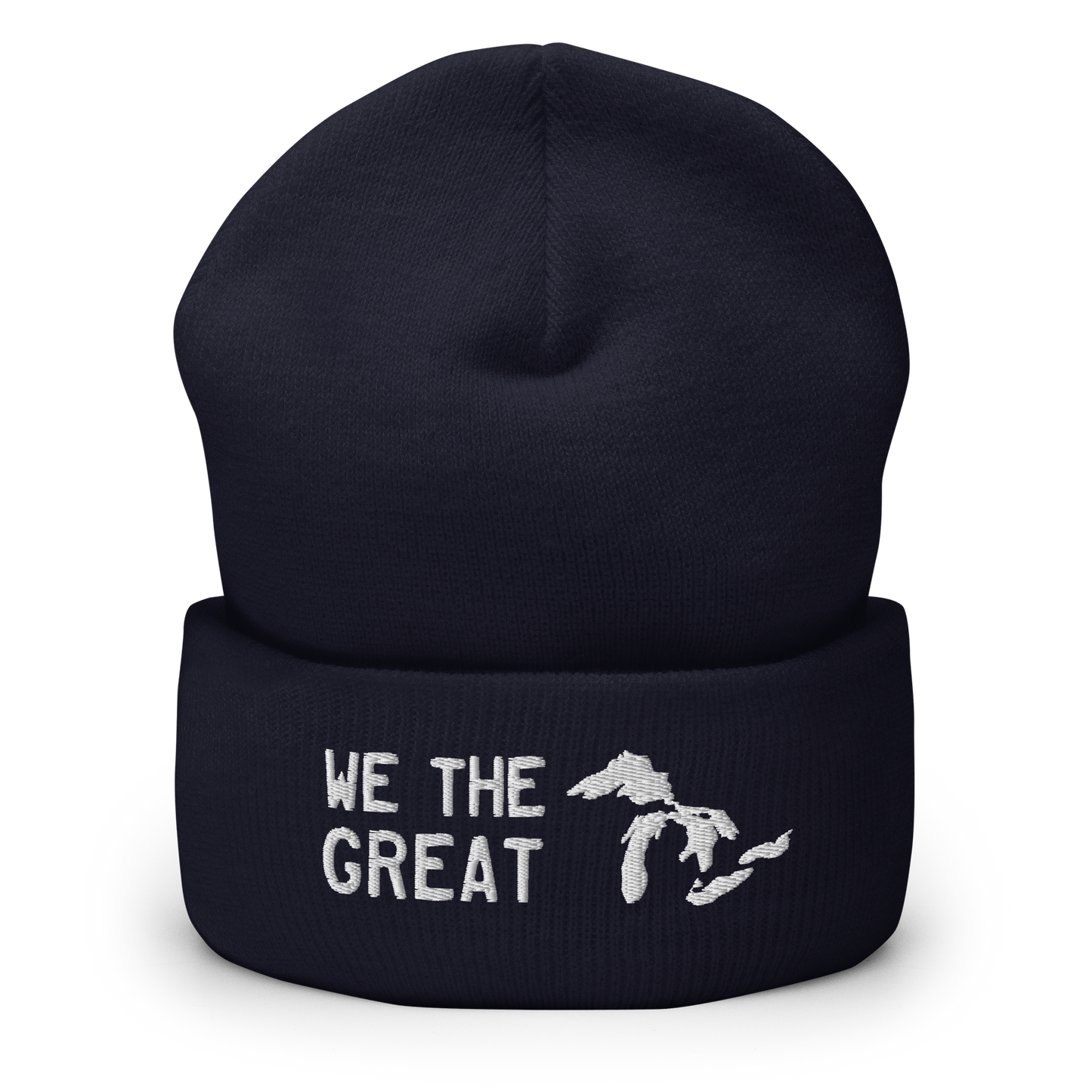 Great Lakes 'We the Great' Cuffed Beanie (White)