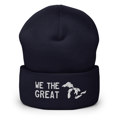 Great Lakes 'We the Great' Cuffed Beanie (White)