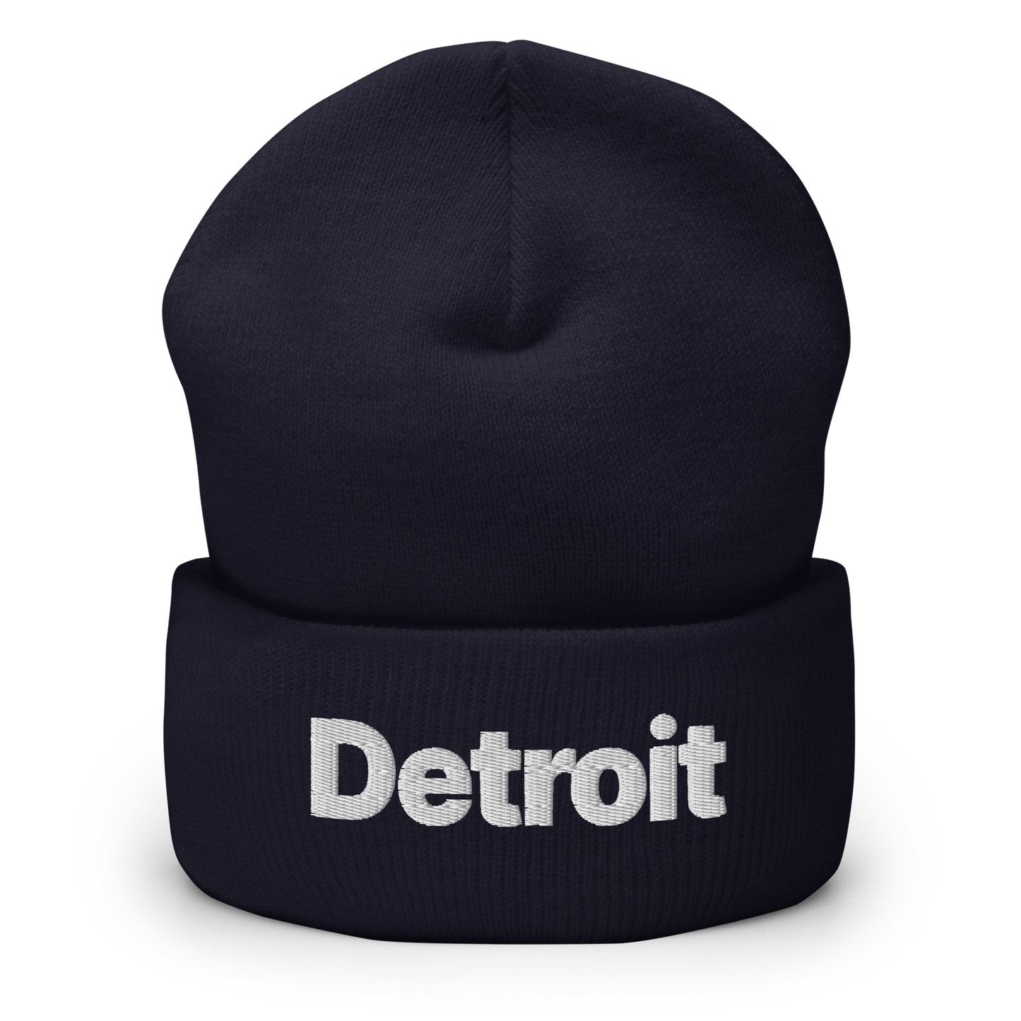 'Detroit' Cuffed Beanie (Small SUV Font)