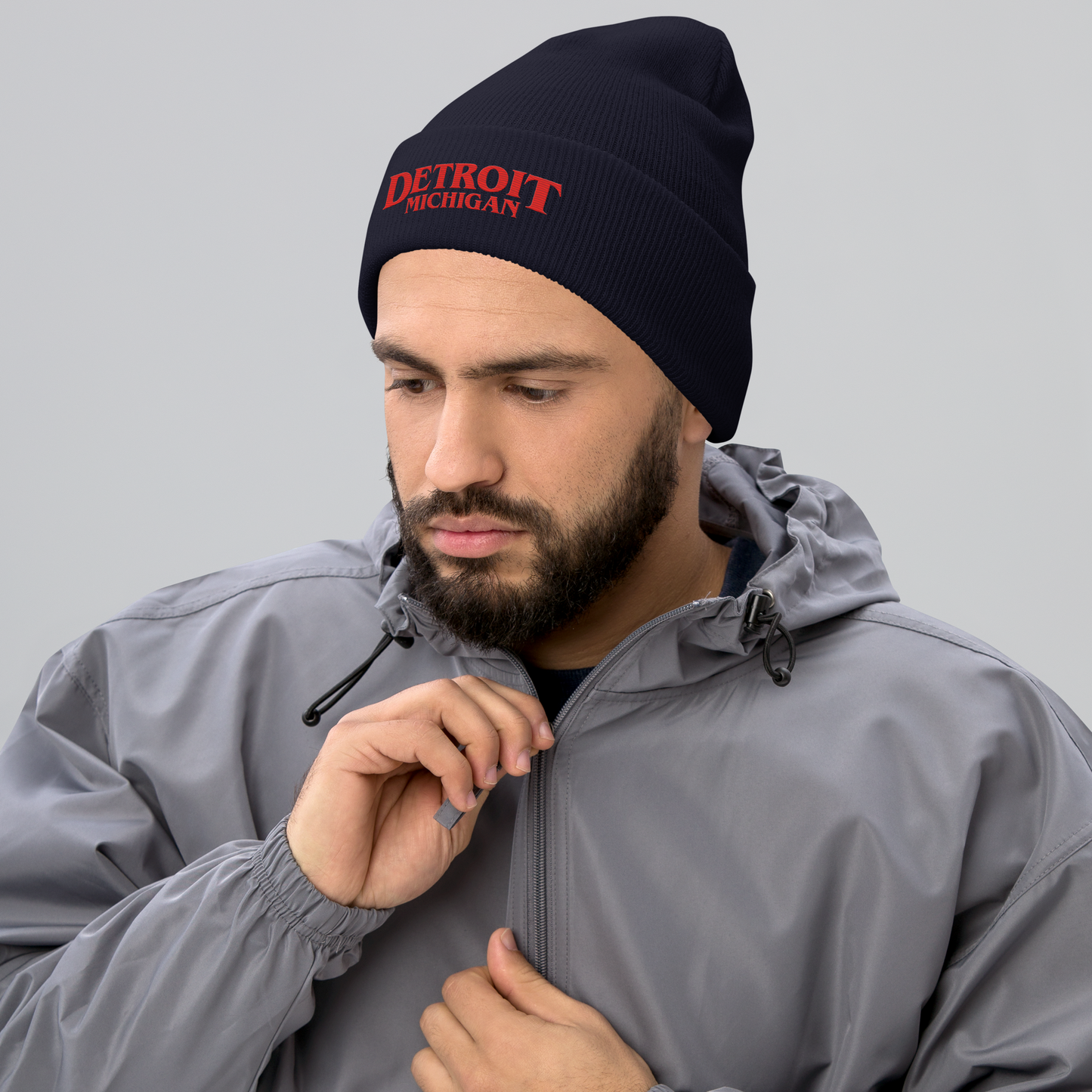 'Detroit Michigan' Cuffed Beanie (80s Teen Drama Parody)