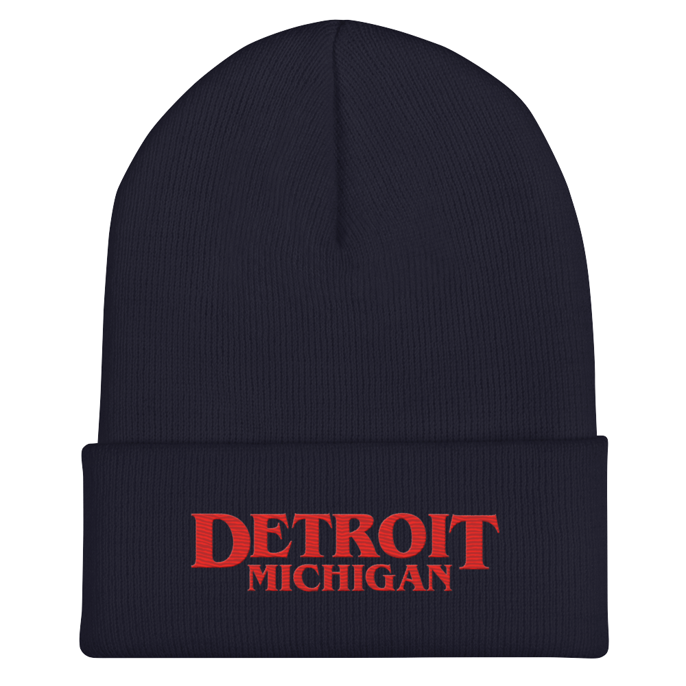 'Detroit Michigan' Cuffed Beanie (80s Teen Drama Parody)