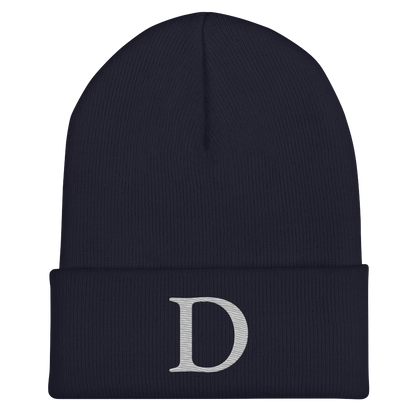 Detroit 'Old French D' Cuffed Beanie (Platinum)